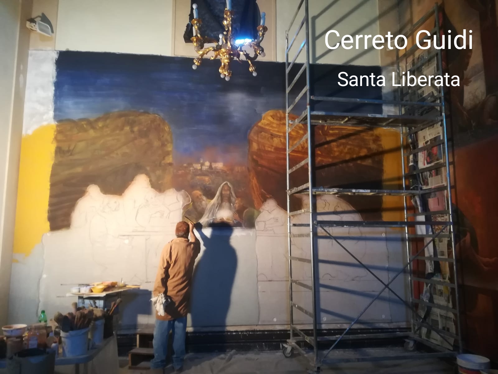 L'Ultima Cena · affresco del Maestro Callossi